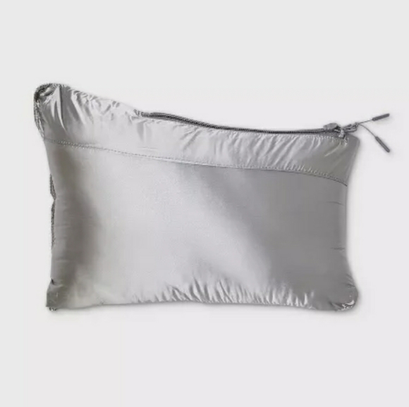 Women's Burgundy L Puffer Jacket - Picture 6 of 6